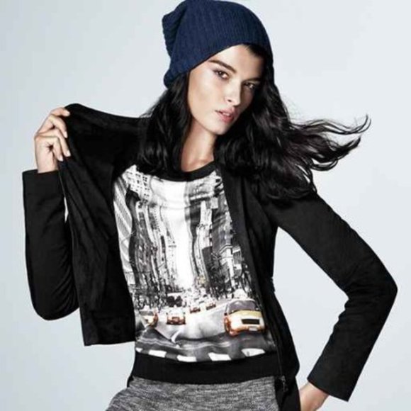 Elie Tahari Black Bomber Jacket XS - Picture 1 of 3